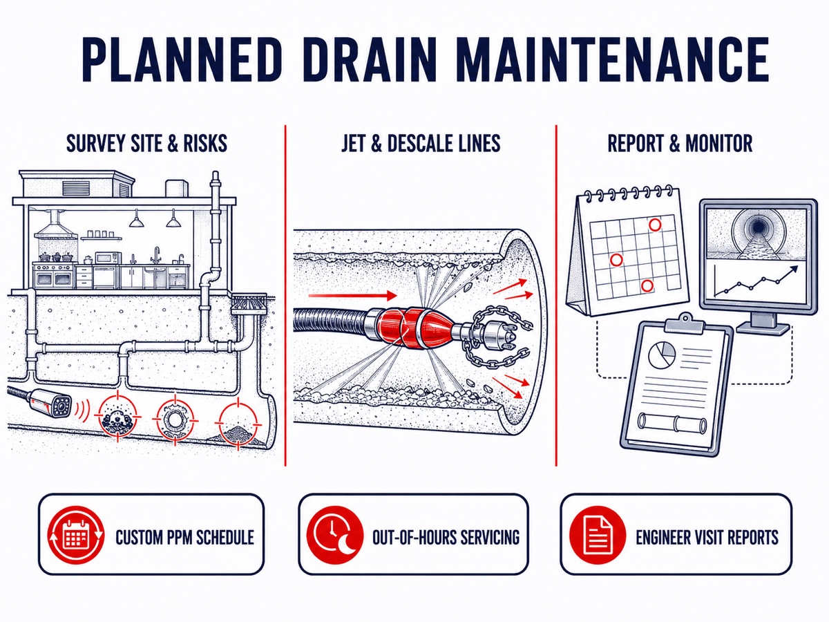 Stop Blockages and Protect Your Business Trading Technical Infographic Diagram